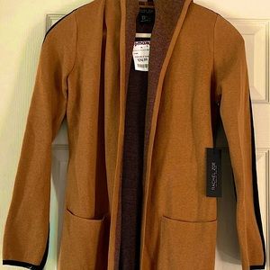 Rachel Zoe Womens XS Tan and Black Cardigan